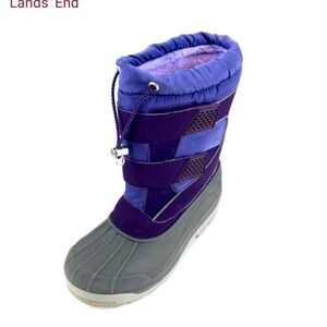 Land’s End Purple Youth/Adolescent Snow Plow Boots Size 7
